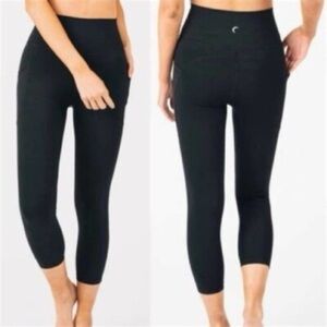 Zyia Active Womens Black Leggings, Size 4, Excellent New Condition